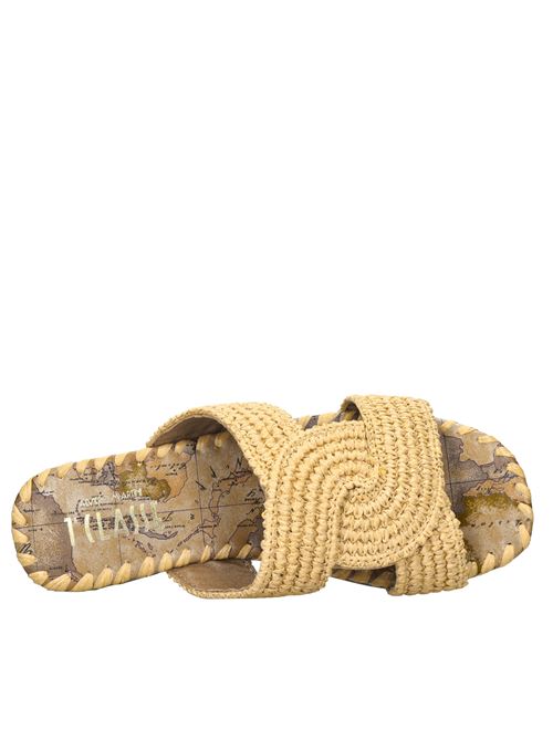 Mules in ecopelle e rafia ALVIERO MARTINI 1a CLASSE | 1199 9881BEIGE